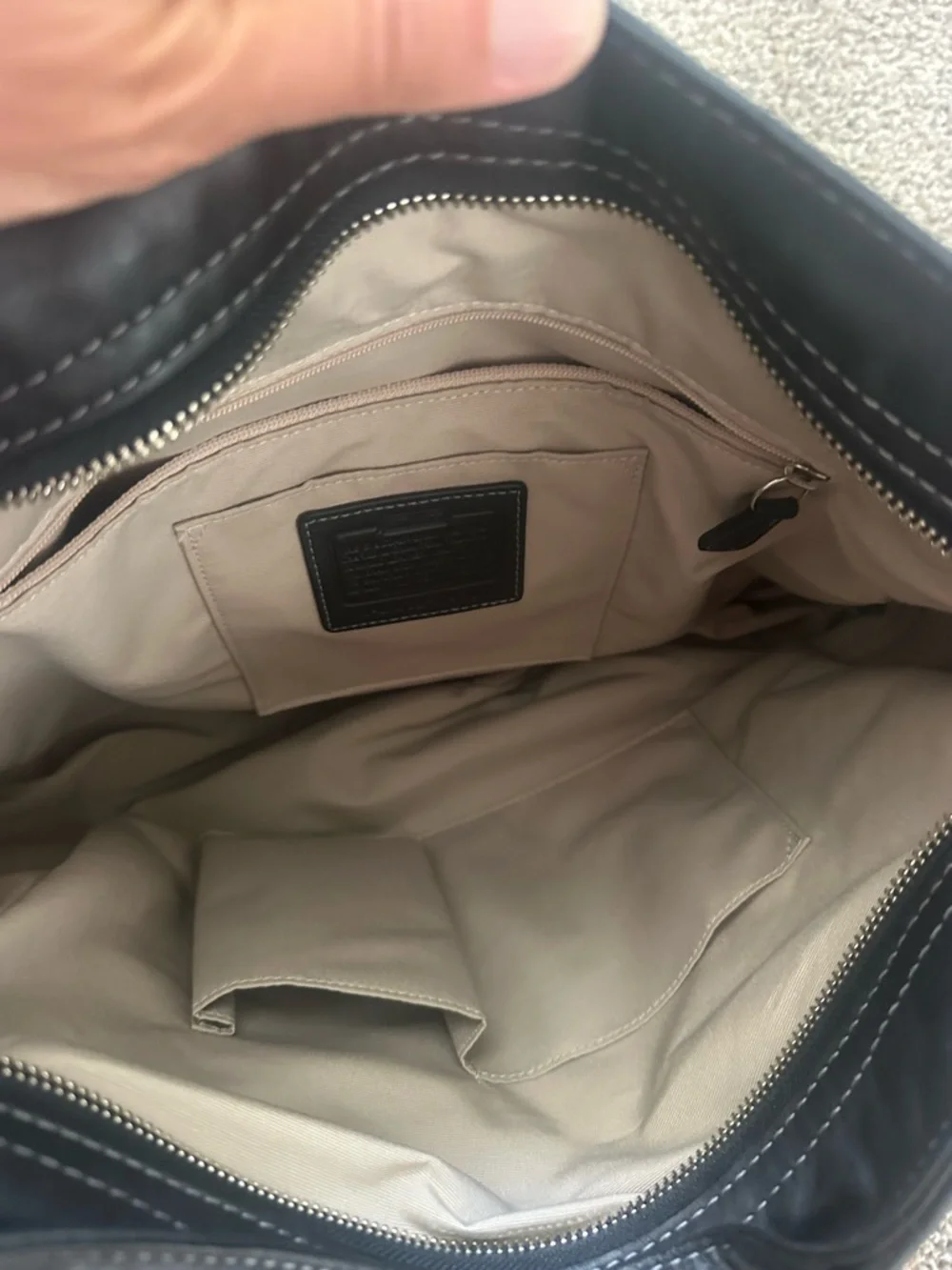 Coach Purse- all leather, worn once! - Picture 6 of 10